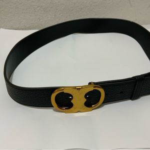Tory Burch Gemini Belt Black Medium 1.5 inch width Rare